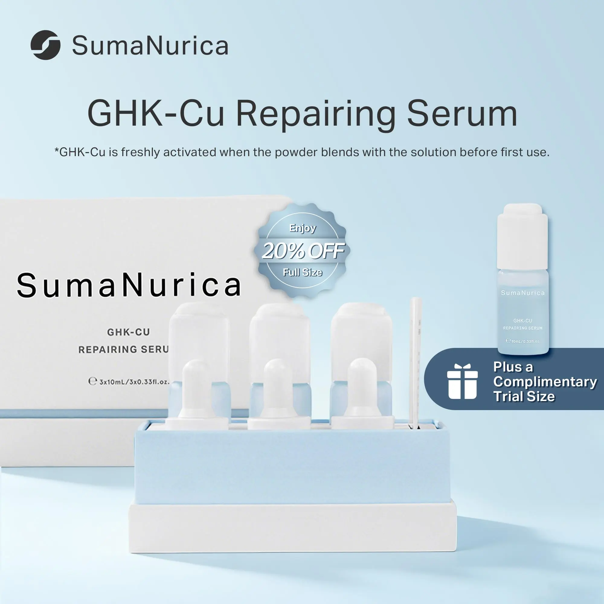 SumaNurica GHK-Cu Repairing Serum Calm Redness & Strengthen Skin Barrier (30ml) - TikTok Shop SumaNurica GHK-Cu Repairing Serum Calm Redness & Strengthen Skin Barrier (30ml) - TikTok Shop
