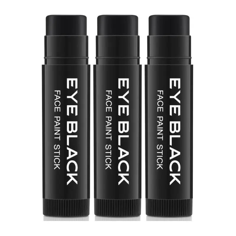 3PCS Anti Glare Eye Black Sports Stick for Football, Baseball, Softball & More -baseball face paint，softball，baseball eye black，Under Eye Sports Paint Sticks