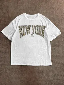 Women's Letter & Figure Print Round Neck Tee, Streetwear Short Sleeve Crew Neck T-shirt for Summer, Fashion Women's Top for Casual Everyday Wear