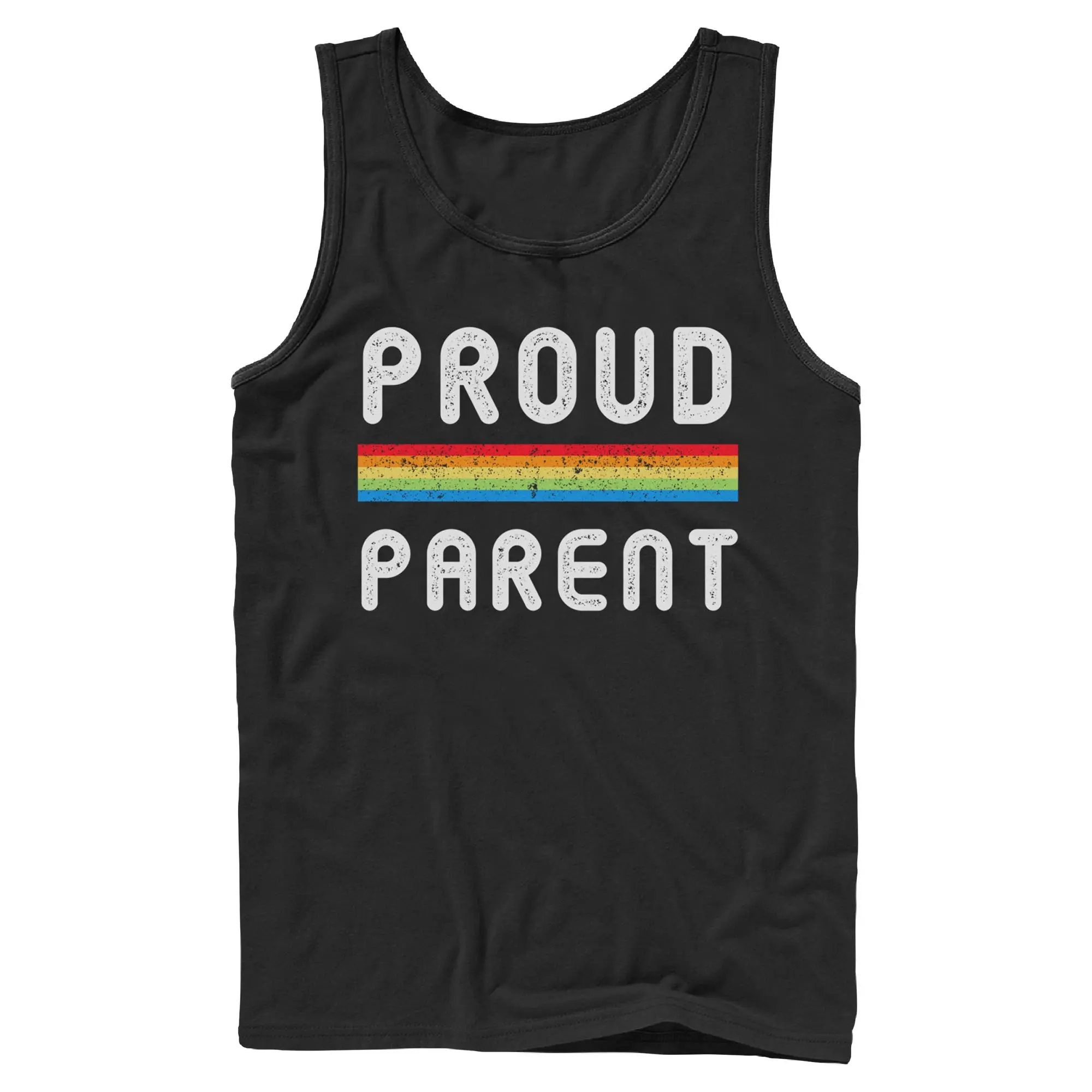 Mens Lost Gods Proud Rainbow Parent Tank Top