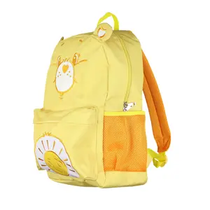 Care Bears Backpack Funshine Bear Embroidered Design 16" Book Bag with 3D Ears