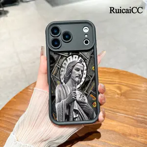 San Judas Tadeo Pattern Phone Case , Soft Silicone Tpu Protection and Shockproof For iPhone 17 16 15 Pro Max 14 16Pro 13 12 11 Plus Air Money