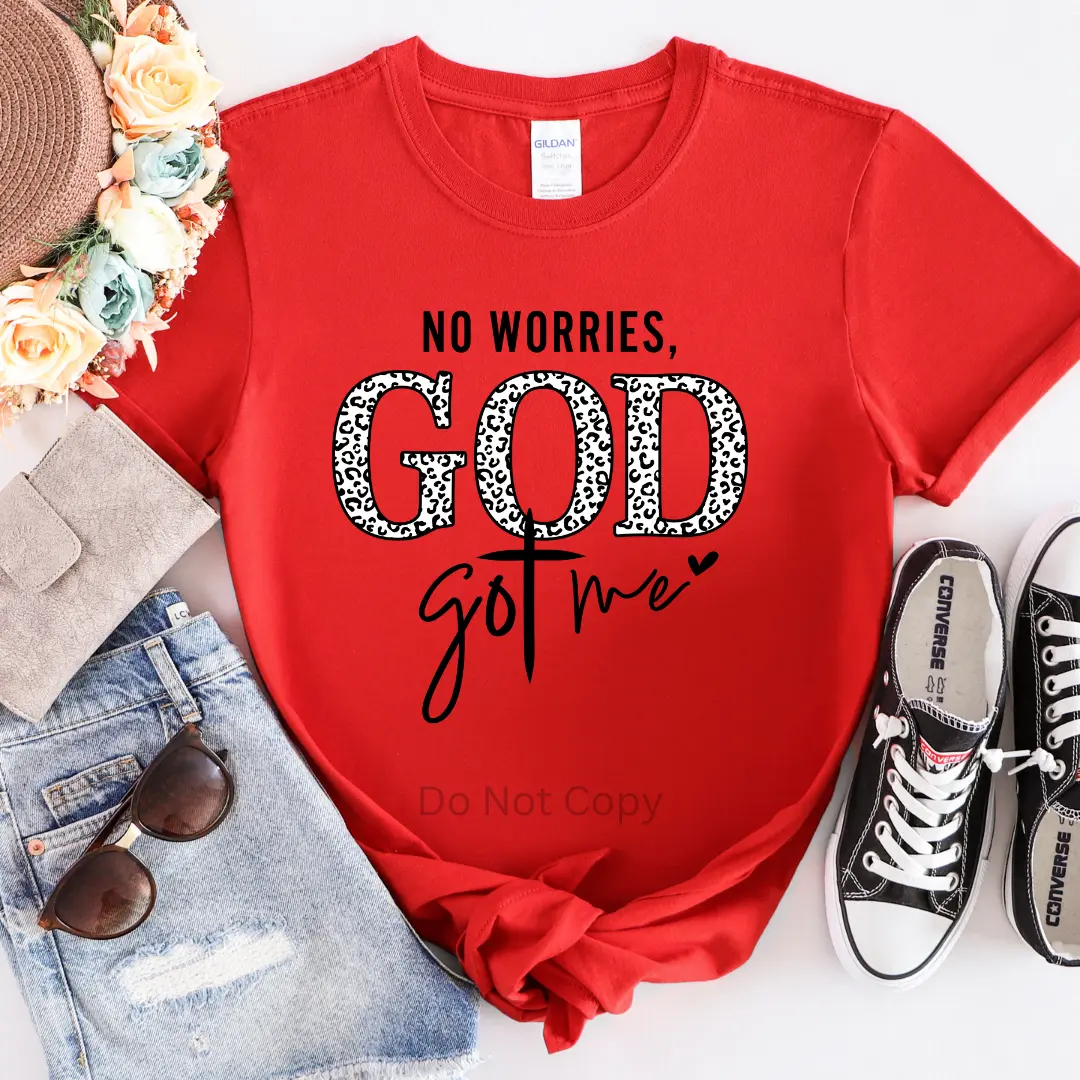 No Worries God Got Me Screen Print Transfer (3 pack)