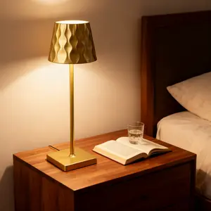 Modern Charging Bedside Lamp Set, Adjustable Three-Color Dimmable Desk Lamp, LED Ambiance Light for Bedroom Dining Bar, Home Decor Light