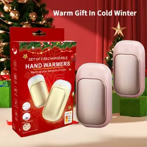 Rechargeable Magnetic Hand Warmers Set, Reusable Electric Heat Hand Warmers, Foot Massage, Outdoor Camping Gift, Christmas Present