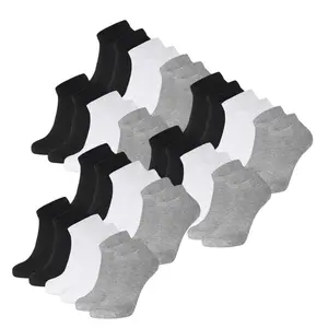 36 Pairs Low Cut Ankle Socks Unisex Thin Athletic Comfort Cozy Sweat-absorbing Anti-Slip Comfy Women's Men's Boys Girls LADIES Value Pack Underwear