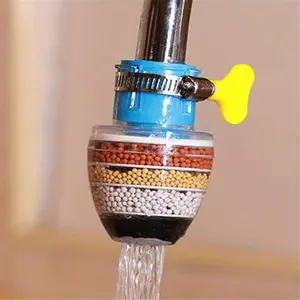 5-layers Purifier Tap Activated Carbon Cleaning Filtration Shower Head Nozzle Filter Water Saving Kitchen Faucet Bubbler Faucet Aerator