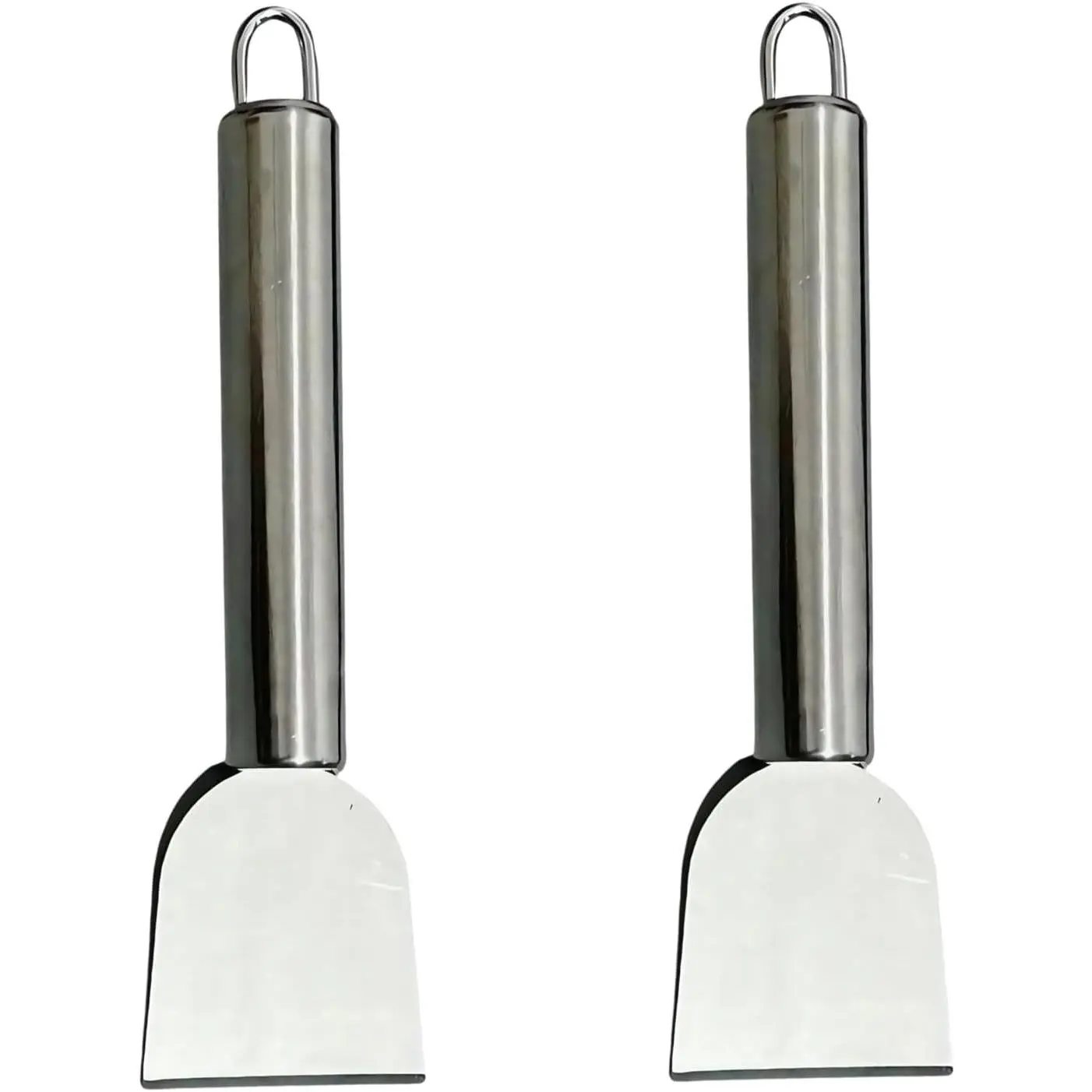 2 Pack Stainless Steel Multipurpose Freezer Defrosting Shovel Ice Scraper Portable Cleaning Spatula for Kitchen Ice Removal