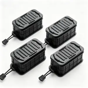 4-Pack Rotatable Quick-Release OC Spray Holster MK-4 Compatible Polymer Holder Secure Duty Belt Canister Pouch for Outdoor Law Enforcement & Security Equipment
