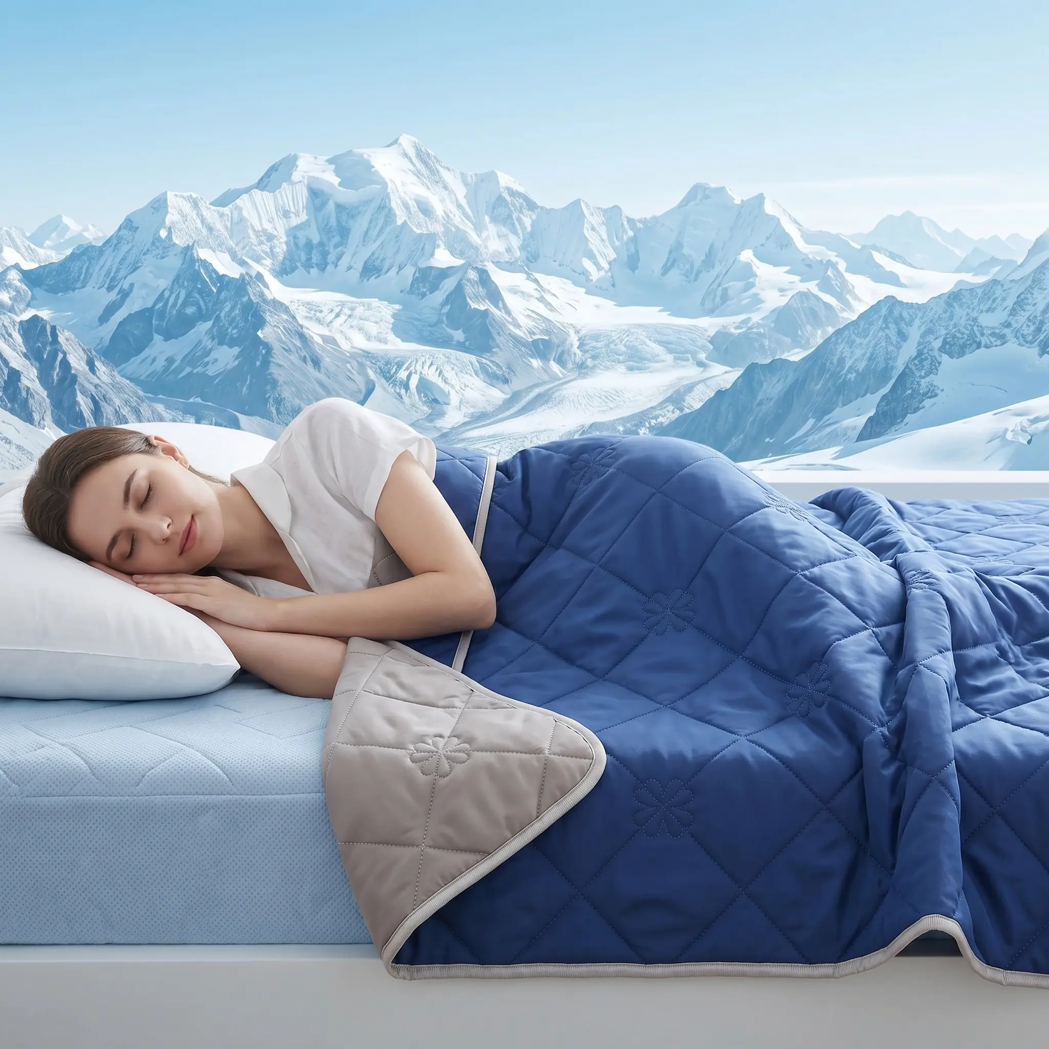 Lightweight Breathable Blanket, Skin-Friendly Summer Quilt for Night Sweats and Hot Sleepers, Oversized Cozy Bed Bedroom Accessories, Multipurpose for Home Outdoor Camping Travel, Machine Washable with Various Colors, excellent gift choice comfort blanket