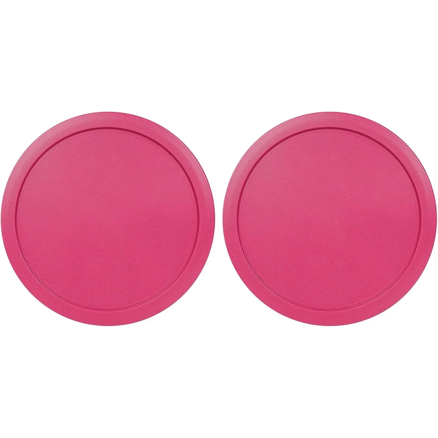 2-Cup Glass Food Storage Container Bowl Replacement Lid, 5inch Plastic Round Lid Compatible with Pyrex 7200-PC, Airtight and Leak-Proof (2-Pack, Purple)