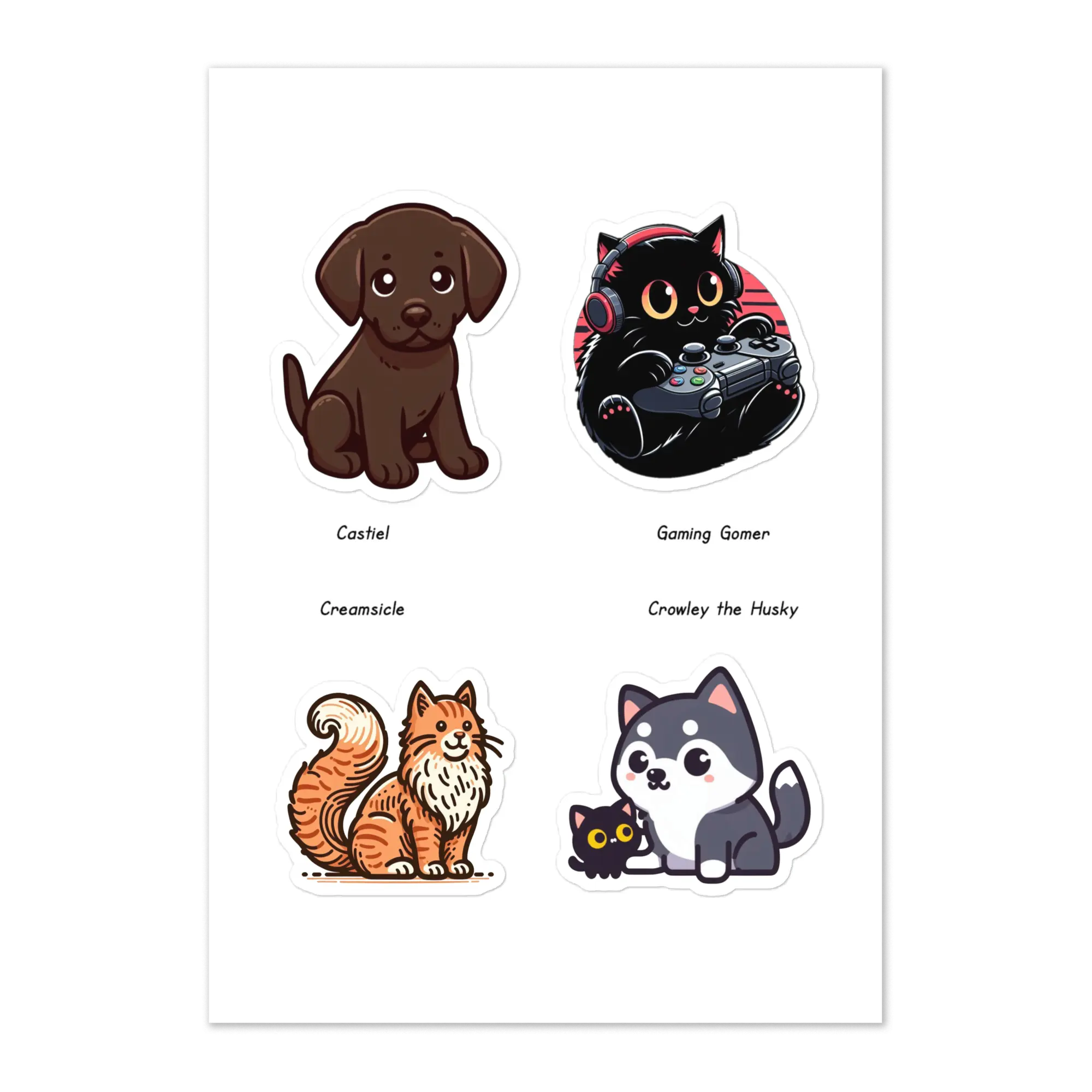 The Crew Sticker sheet