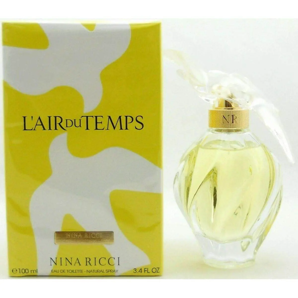 Nina Ricci L'Air du Temps Eau de Toilette, Aromatic Women's Fragrance with Gardenia, Rose & Musk Notes, 3.4 fl oz, Aromatic Fragrances, Floral Scent Perfumes, Refined, Female, Elegant Floral Fragrance, Floral Sweet Scent