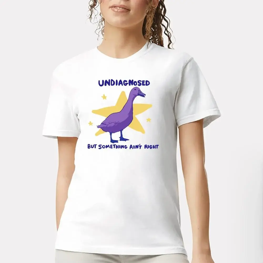 undiagnosed but something ain't right - unisex t shirt, funny t shirt, weird tee, funny animal tee, anxiety shirt, adhd, meme t shirt