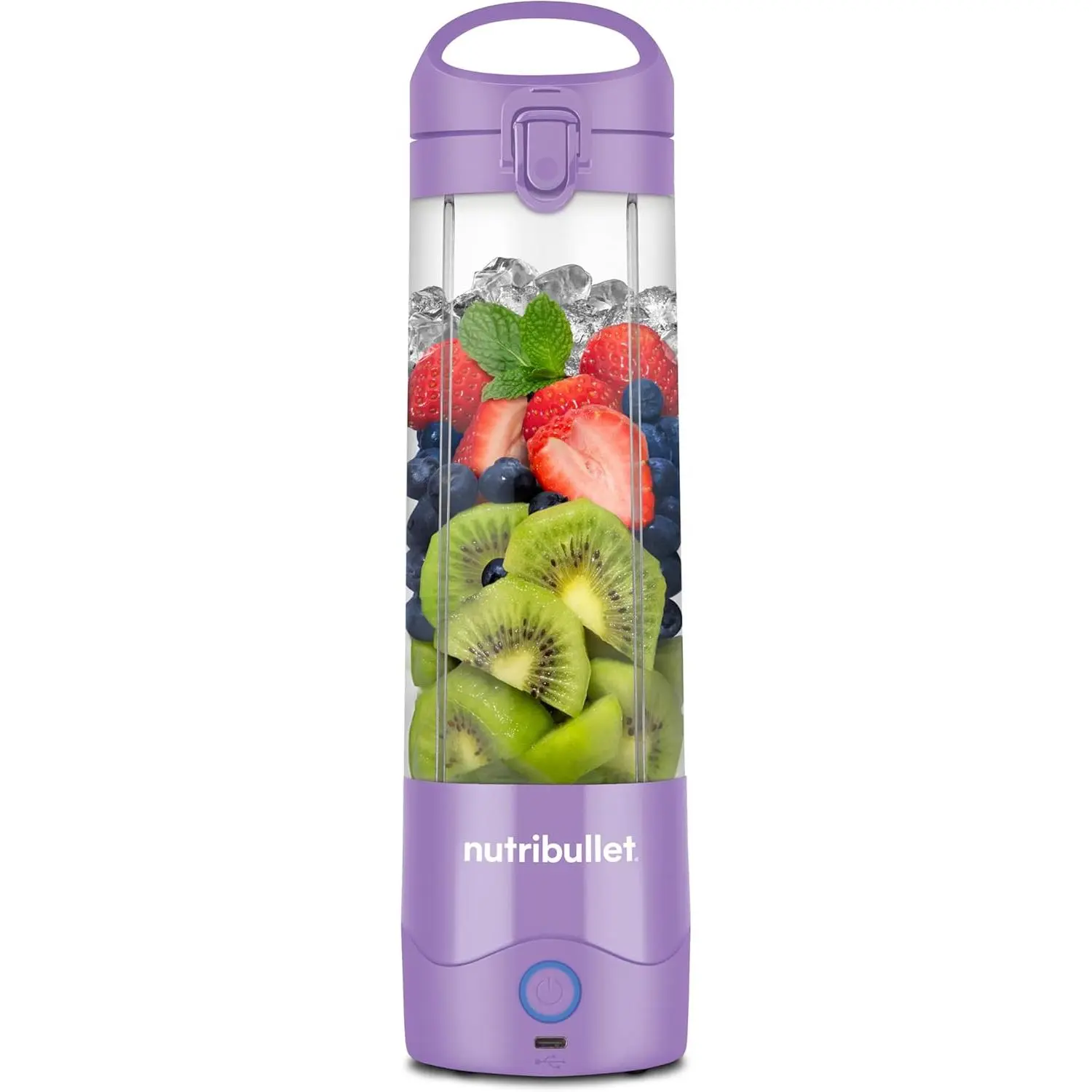 nutribullet Portable , Cordless, 20oz Vessel, Personal , USB-C Rechargeable, Light Purple, NBPB50100LP