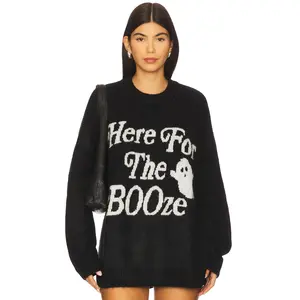Show Me Your Mumu Classic Crewneck Sweater in Ghost Graphic Knit
