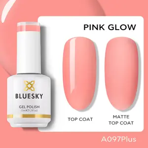 BLUESKY Gel Nail Polish - Soak Off LED Nail UV LED Lamp Summer Gel Polish Nail, Lasts Over 21 Days, Nail Art Manicure Salon DIY Home, Gifts For Women, Vegan Gel Nail Polish, 15ML/0.5 Oz