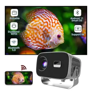 Portable Projector 1080P, 360° Rotatable, Wireless HDMI, Auto Keystone Correction, Bluetooth-compatible 5.3, Ideal for Smartphones, Tablets, Pcs, Gaming Consoles