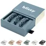 Blissy Silk Skinny Scrunchies (3-Pack) – 100% Mulberry Silk Hair Ties – Dent-Free, Snag-Free
