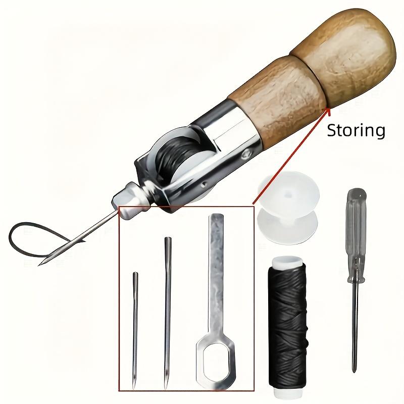 Professional Lockstitch Needle And Thread Set - High-quality Craft, Furniture, And Leather Repair Tools - Includes Multiple Needles, Precise Sewing, Easy-to-use Design, And Makes A Beautiful Holiday Gift.