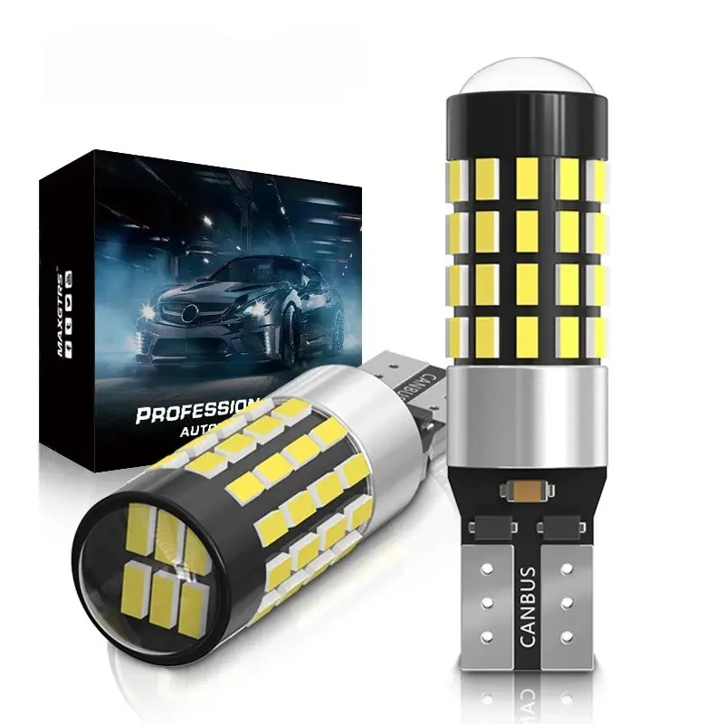 2pcs High Power T10 LED Canbus Bulbs, Extreme Bright 54 Smd 4014 Chip, Car Parking Backup Reverse Wide Lights, Led Lights For Car, Automotive Car Light, Vehicle Led, 194 920 912 921 168