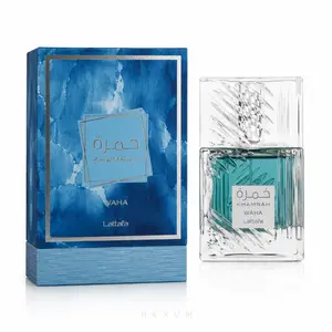 Women's Luxury Unisex Lattafa Khamrah Waha Eau de Parfum 100ml - Fresh Citrus, Aquatic, Woody Long-Lasting Fragrance