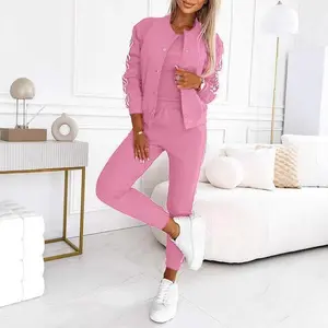 2025 new slim fit vest+fashionable casual jacket three piece set