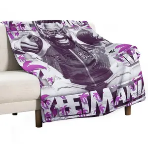 Soft Funny Throw Blanket Jey Wresting USO Flannel Novelty Blanket,Luxury Fleece For Couch Bed Sofa Sleeping,Lightweight Warm Plush Air Condition Blankets Style 18