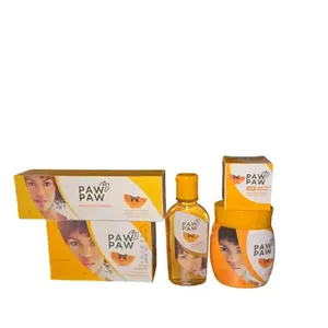 Paw Paw Papaya mini set cream 120ml Tube cream 1oz, oil 1oz, and soap 7oz dark spots corrector 30ml (pack of 5) Skin Brightening Kit Flawless Skin Care Kit Skin Repair Sunscreen Clear Cleansing