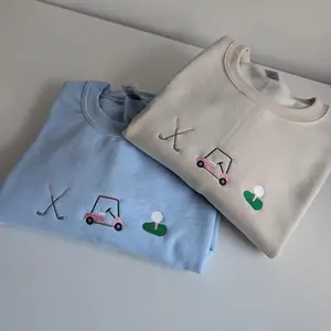 [MADE IN US] Golf Girlie Sweatshirt, Preppy Golf Crewneck Sweater, Cute Sporty Pullover, Trendy Golf Outfit For Women, Country Club Style, Coquette Athletic Apparel