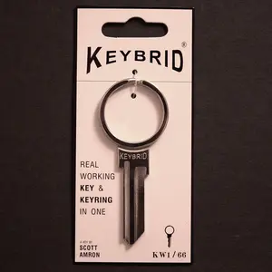Real Key + Keyring in One!  Hybrid Key Blank