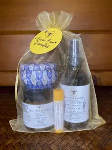 Queen Bee Remedies Soothing Essential Kit, Includes 4 Products For Tranquility, All Natural, Gift Set