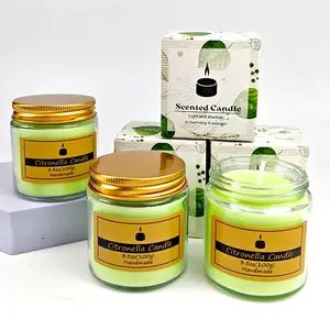 Citronella Scented Candle （2/6pc）– Natural Mosquito Repellent Aromatherapy Candle for Indoor & Outdoor Use Decor Fragrance Decoration