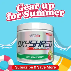 Summer Gear Up x OxyShred Ultra Energy Powder | 33 Serves | Pre-Workout Energy & Focus Support | Daily Performance Routine | Sugar Free