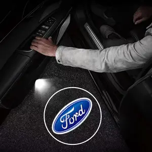 2Pcs Led HD Car Door Welcome Light Auto Logo Projector Lamps For Ford Focus mk2 mk3 Fiesta Fusion Ranger Mondeo S-MAX Kuga Accessories