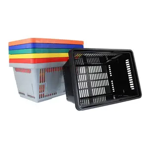 Plastic Grocery Baskets - Colored