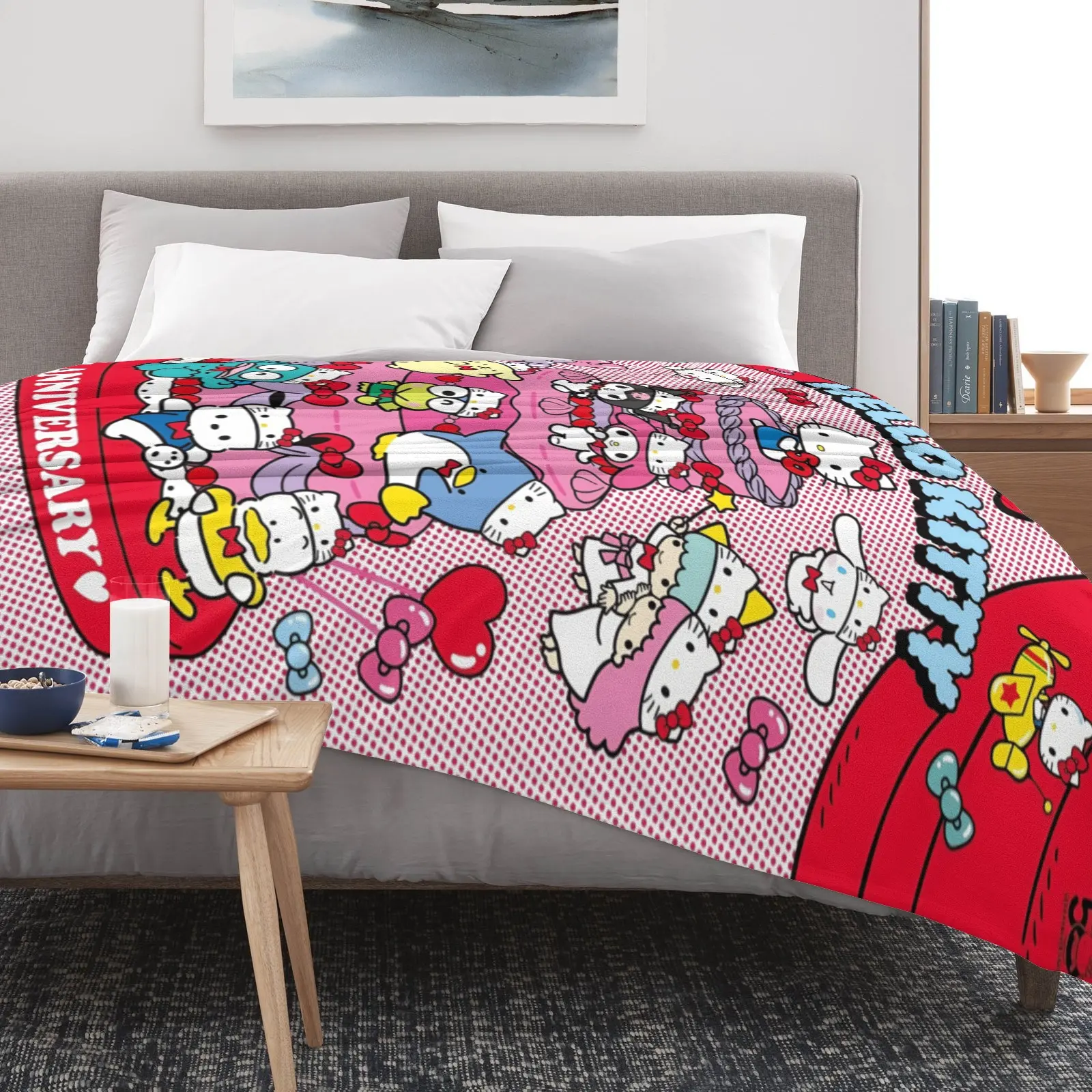 Sanrio Hello Kitty 50th Anniversary Cooling Blanket - Features