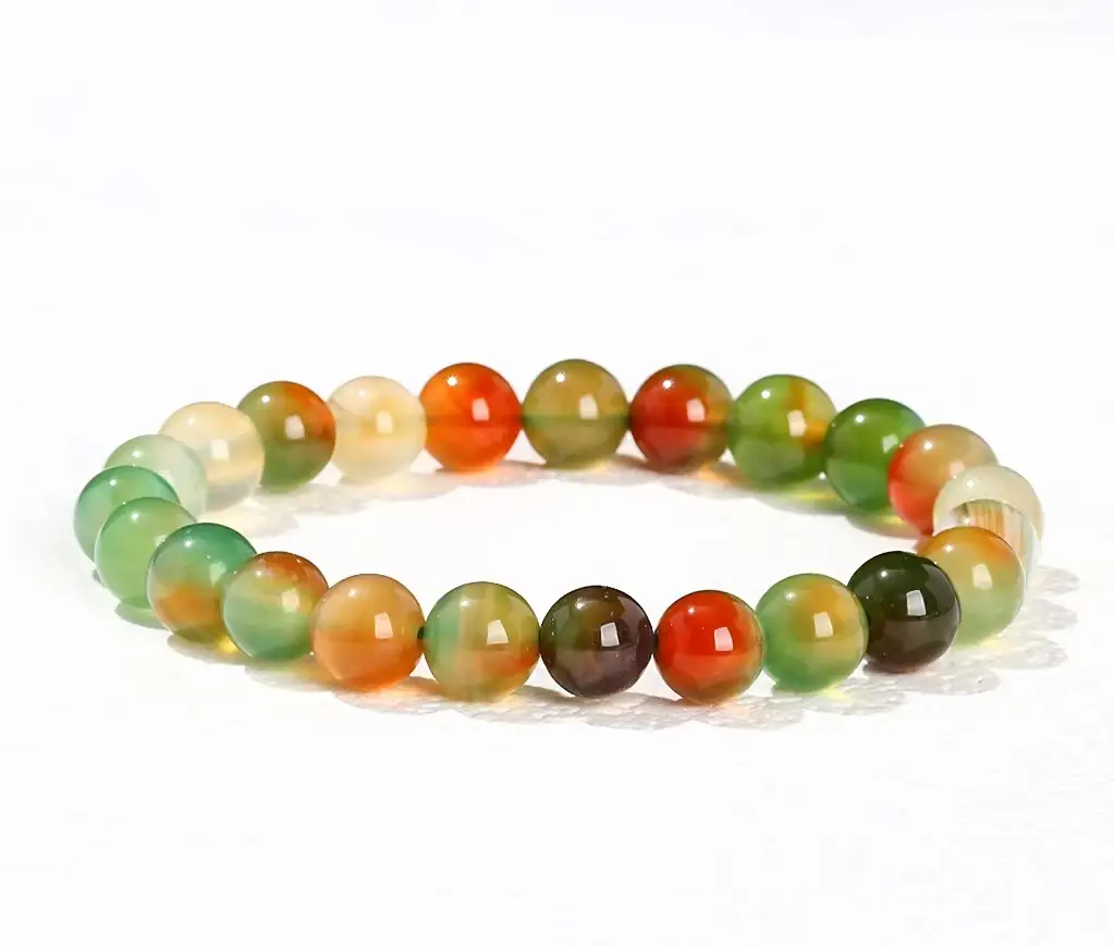 Multicolor Crystal Bead Jewelry for Men & Women​​-Yooplite,Amazonite,African Dragonblood,Amathyst,Rose Quartz,Obsidian,Kambaba,Rhodonite,Fluorite,Turq