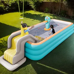 Family Water Park, Portable Inflatable Pool - Multifunctional Inflatable Swimming Pool, Durable PVC, Three-Layer Design, Suitable for Indoor and Outdoor Use, Outdoor Water Fun