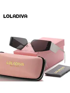 LOLADIVA Unisex Exquisite Craftsmanship Frameless Sunglasses Party Friendly Alien Sunglasses UV400