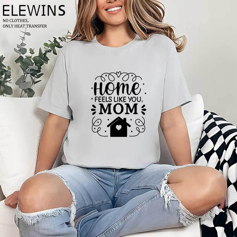6 Sheets Happy Mother'S Day Mom Quote Iron on Transfers | DTF Transfers Ready to Press, Ideal for T-Shirts, Hoodies, Jeans, Backpacks & Pillows, Machine Washable Plastic | Washable Plastic Transfer Papers Suitable for Men and Women by