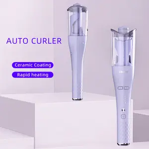 Upgraded 1 Inch Automatic Curling Iron for Women, 3 Temp Settings, Fast Styling, Negative Ion Anti-Frizz, Anti-Scald & Anti-Tangle Smart Hair Curler