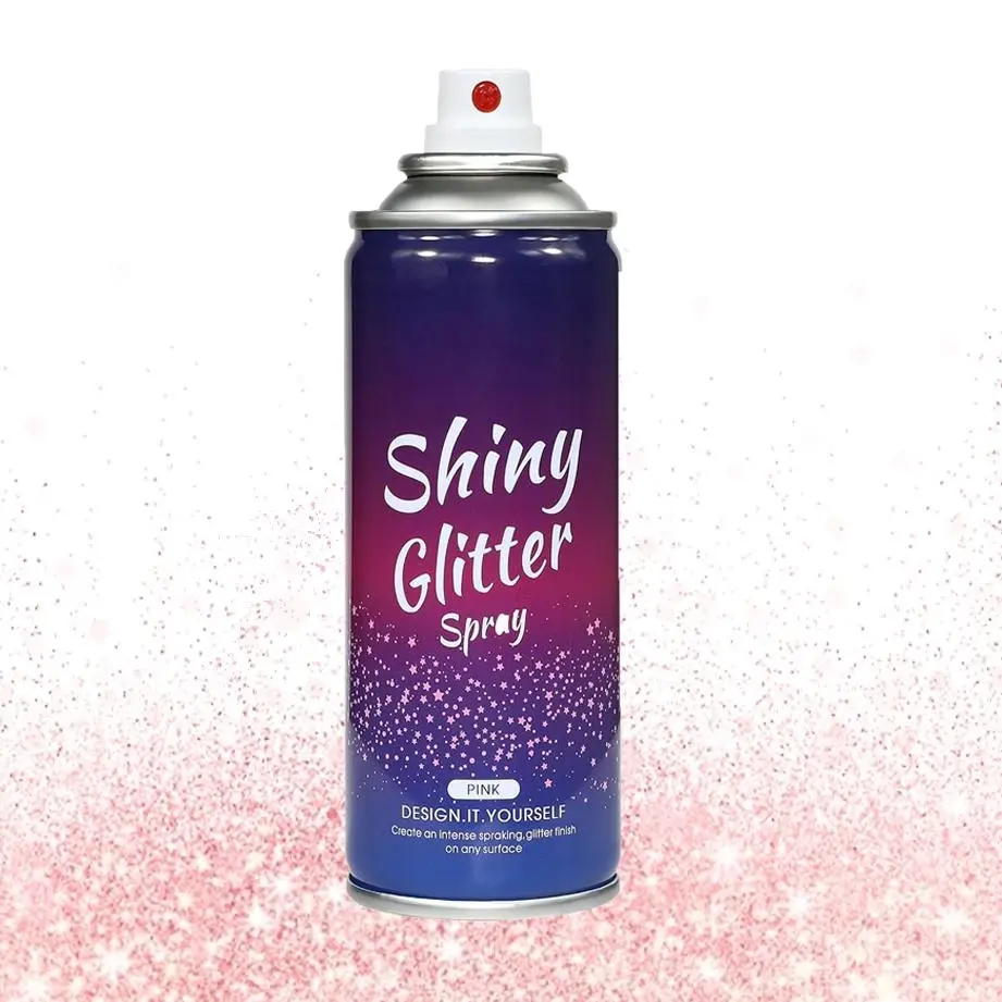 Radiant Metallic Glitter Spray for Body & Hair - Long-Lasting, Non-Sticky Powder for a Flawless Finish at Festivals & Parties, Cosmetic, Coverage, Body Pearlescent Glitter, Birthday Glow Up, All Skins, Bottle, Any, Adults, Hair/Body