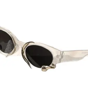 SILVER  High Fashion Sunglasses with Silver Snake Design