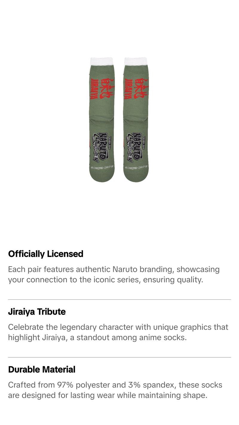 Naruto Shippuden Jiraiya Crew Socks