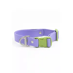 Lavender Garden Waterproof Dog Collar