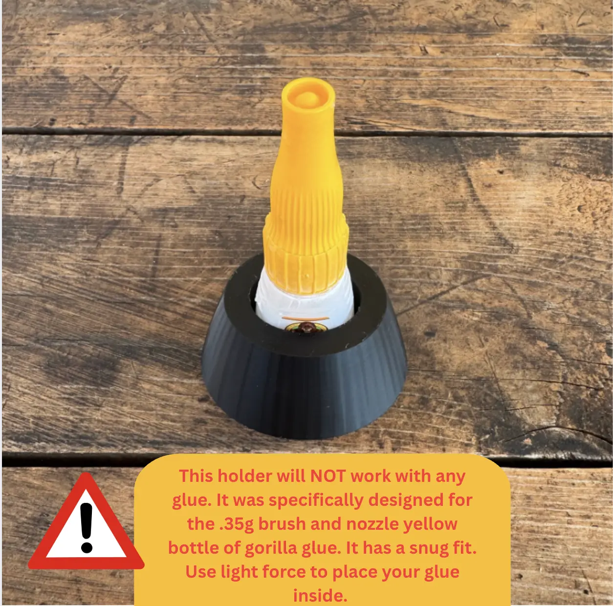 Glue Holder, Snug fit for Crafting Glue, Beadable Pen Glue Holder