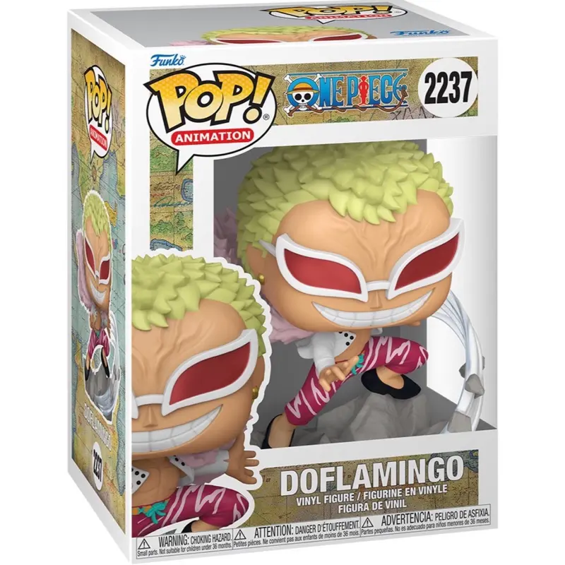 Funko 1 Piece Doflamingo Collectible Action Figure #2237, Approximately 6 cm Tall, Durable Joints, Sturdy Supports Long Play, Ideal for Display, Collectible Figure