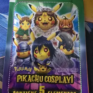 Cosplay Pack - 5 Trading Cards Featuring Unique Pikachu Characters for Collectors and Fans Live Ripped or Sealed Pack with Chance of Rare Card