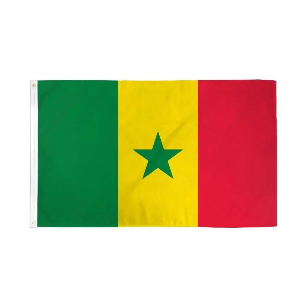 Senegalese 3x5ft Hanging Cloth Banner - Dye Sublimation Polyester Flag, Decoration Banners for Home, Party Background Decoration, Patriotic Gear